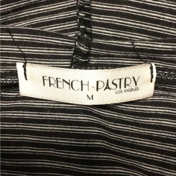 French Pastry Women’s Drawstring Lightweight Graphic Hoodie, Black, size M - Picture 6 of 7